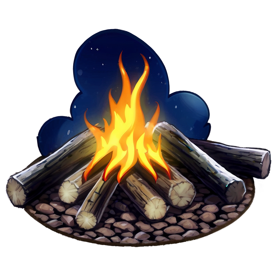 Silent Anime Campfire Png 81