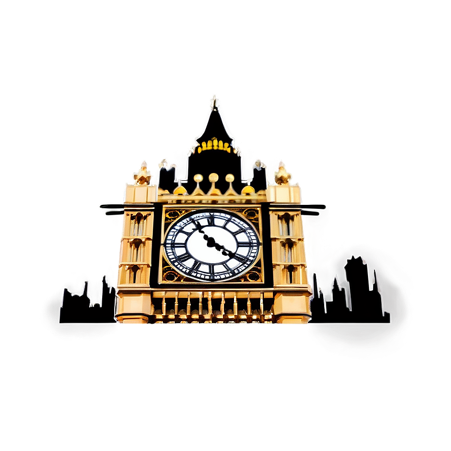 Silhouette Big Ben Png 06112024