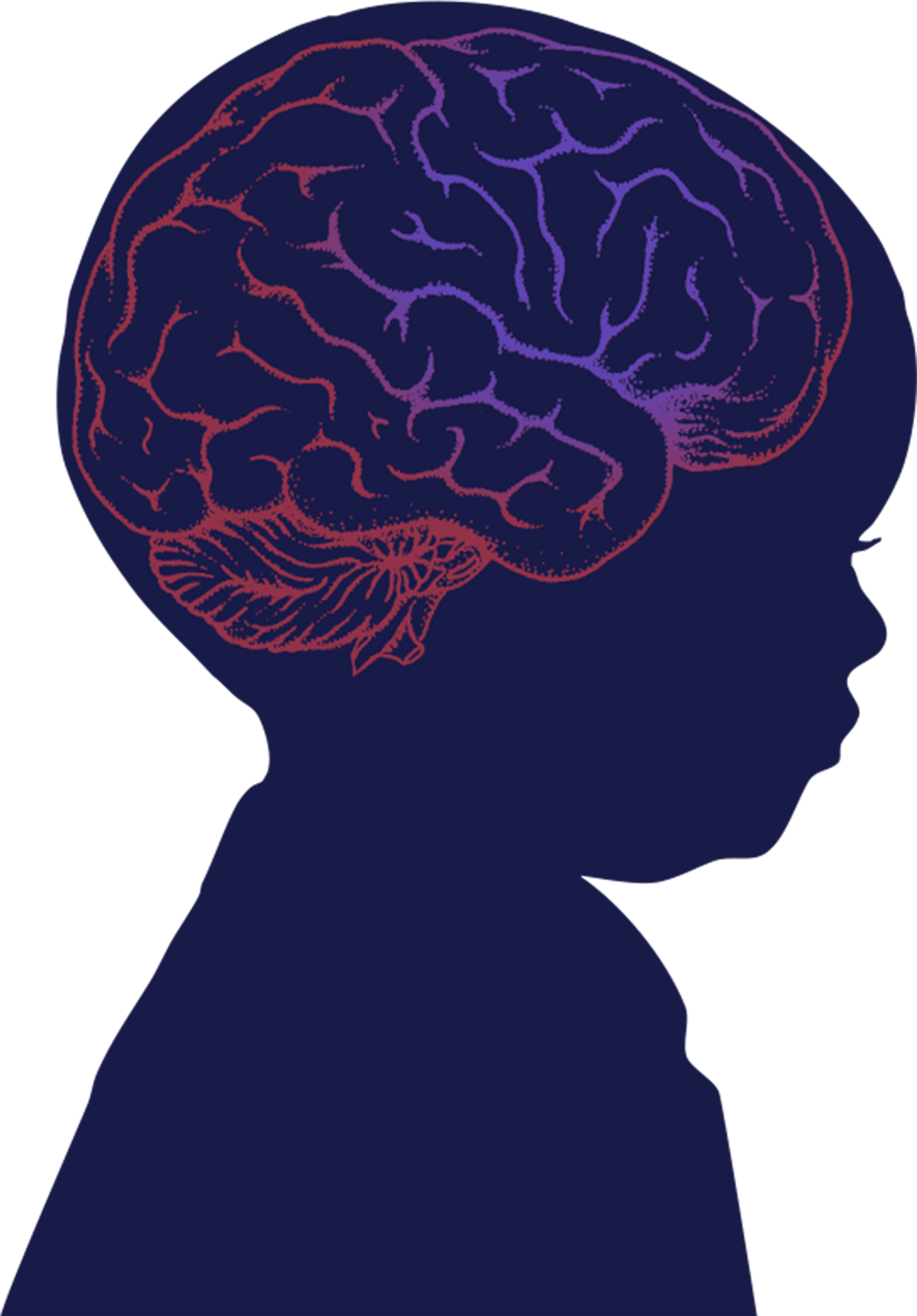 Silhouette Brain Illustration