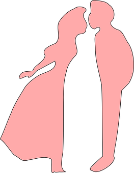 Silhouette Couple Love Moment