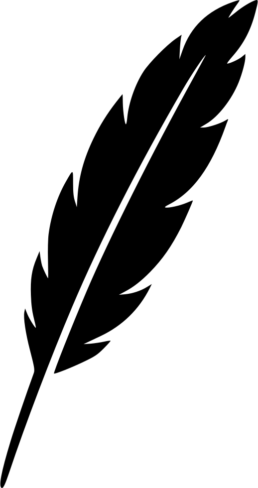 Silhouette Feather Pen Icon