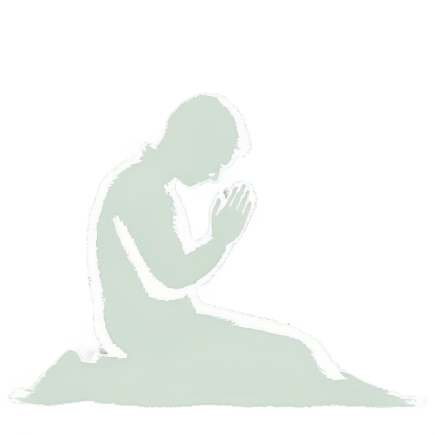 Silhouette Of A Person Praying Png 27