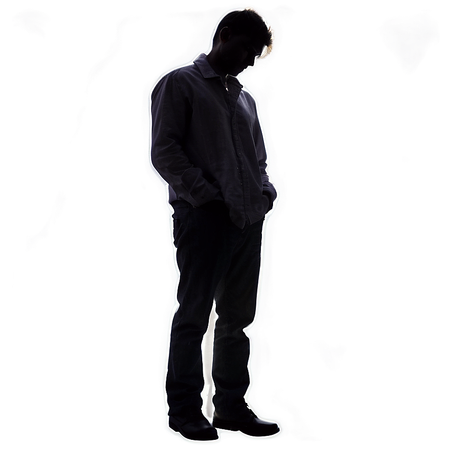 Silhouette Of A Sad Person Png 57