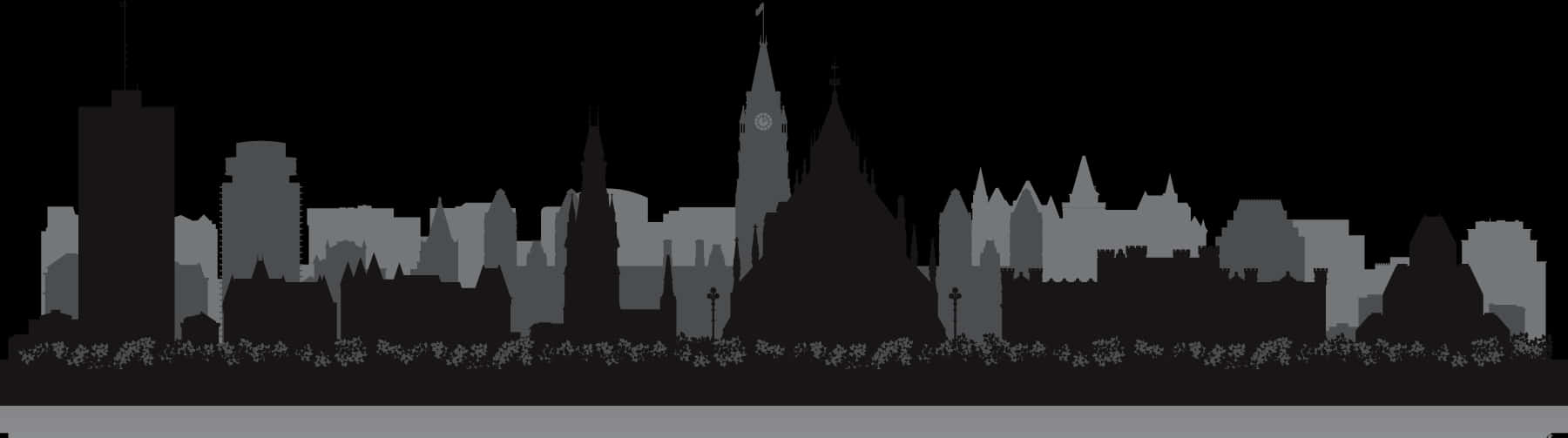 Silhouette Skyline Cityscape