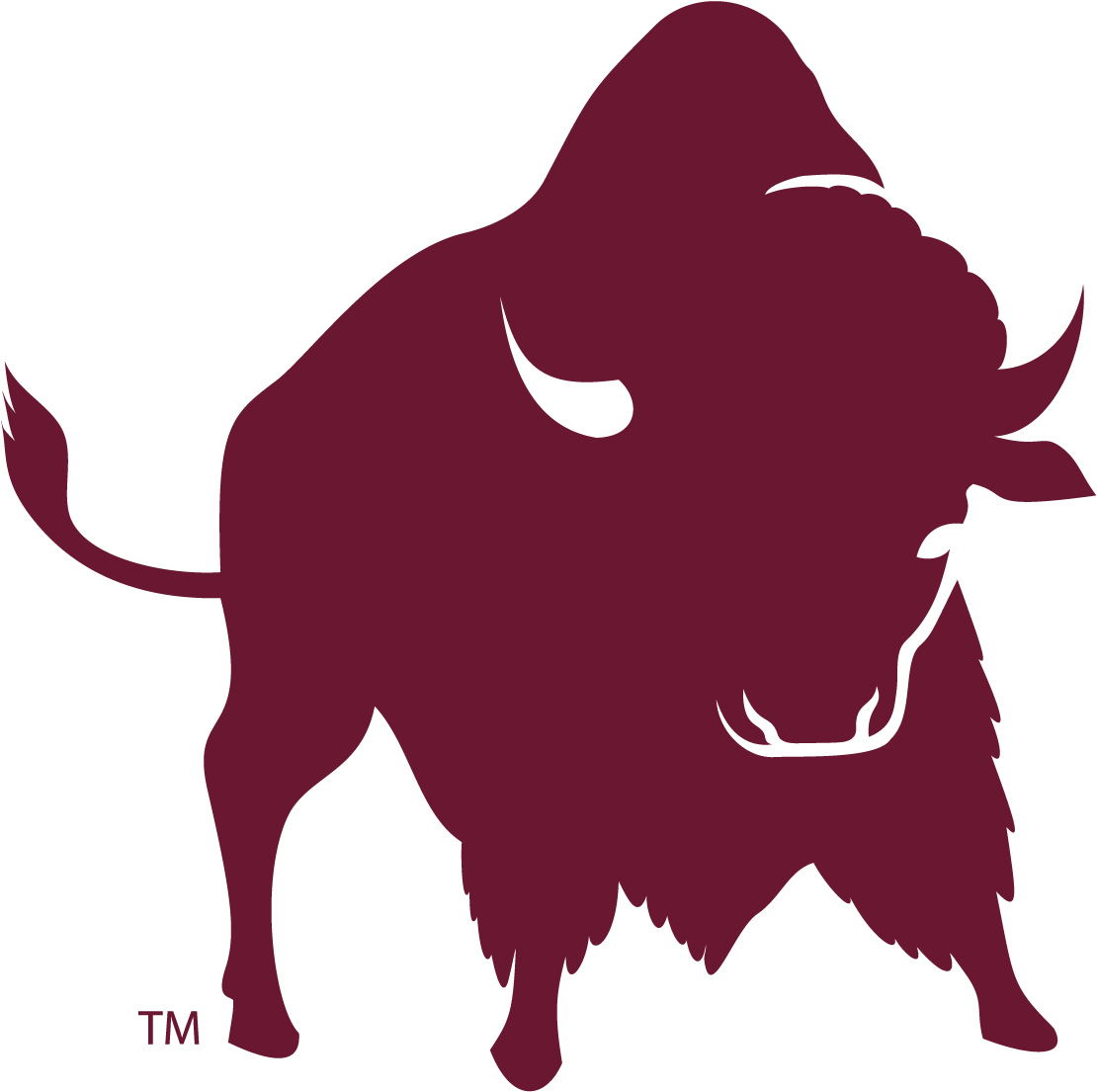 Silhouetted Bison Graphic