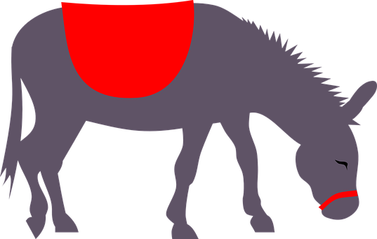 Silhouetted Donkey Graphic