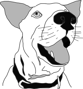 Silhouetteof Dog Profile