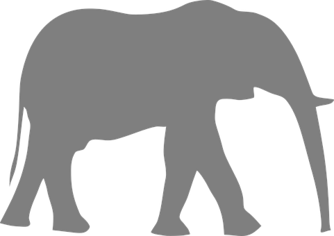 Silhouetteof Elephant