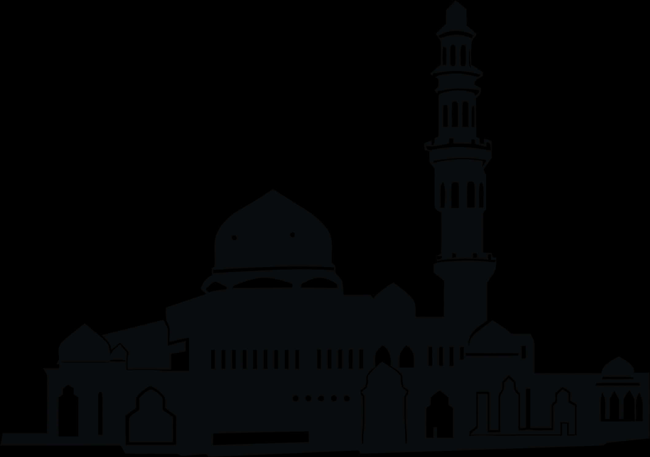 Silhouetteof Islamic Mosque