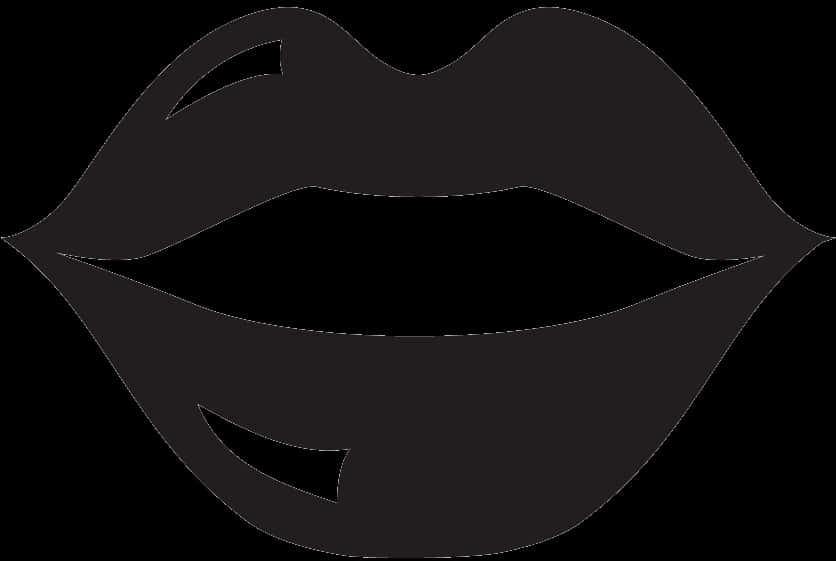 Silhouetteof Lips Graphic