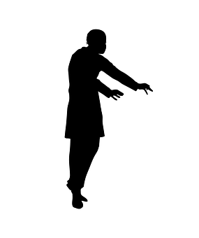 Silhouetteof Person Reaching Out