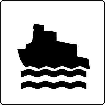 Silhouetteof Ship Icon