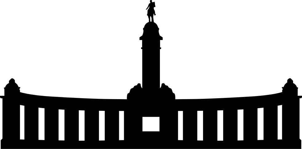 Silhouetteof Spanish Monument