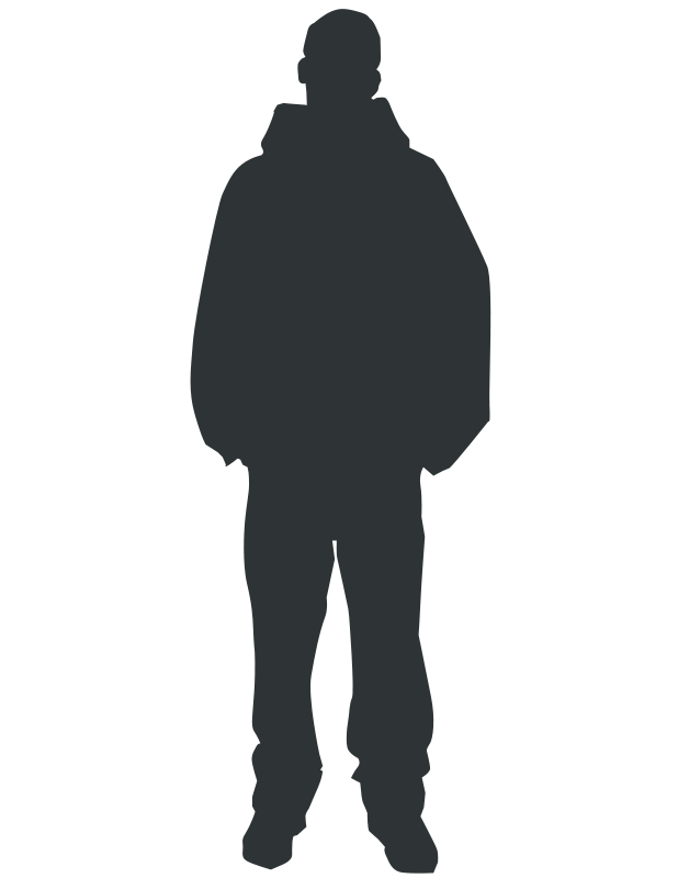 Silhouetteof Standing Man