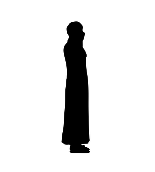 Silhouetteof Standing Man