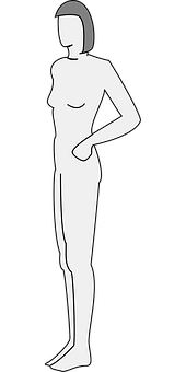 Silhouetteof Standing Woman