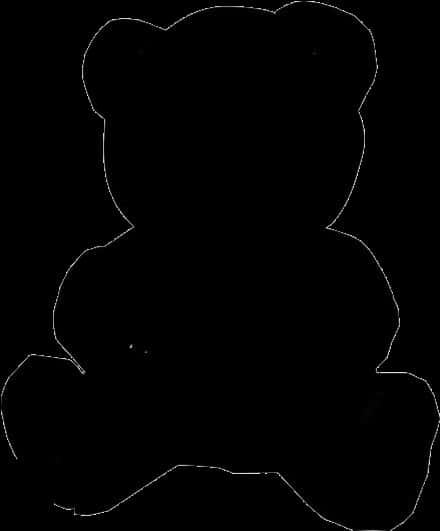 Silhouetteof Teddy Bear