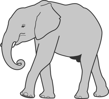 Silhouetteofan Elephant