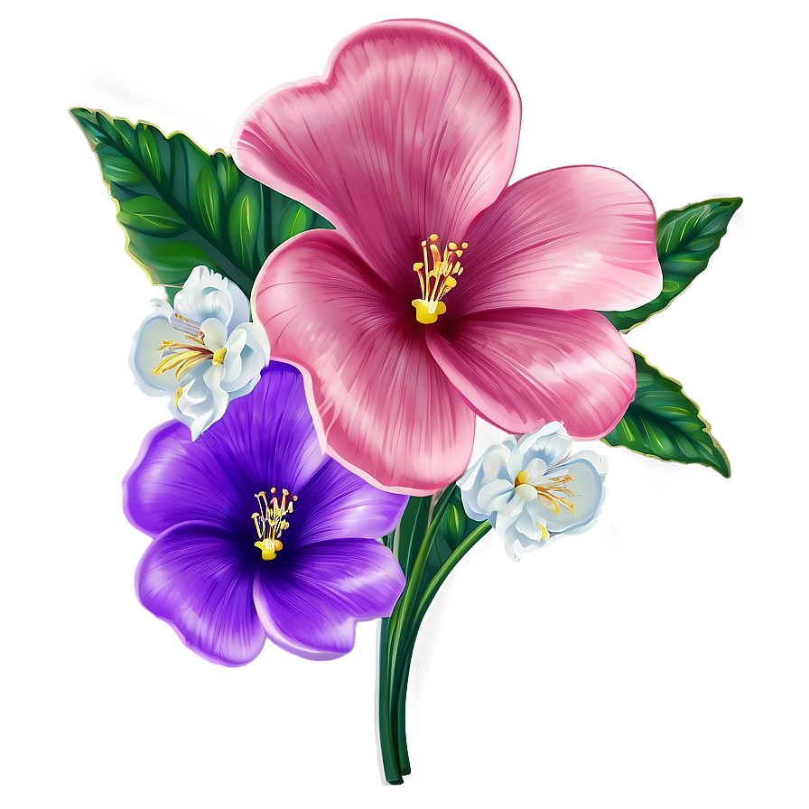 Silk Flower Bouquet Png Lpl