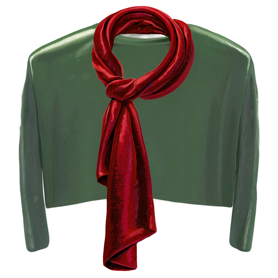 Silk Red Scarf Png 91