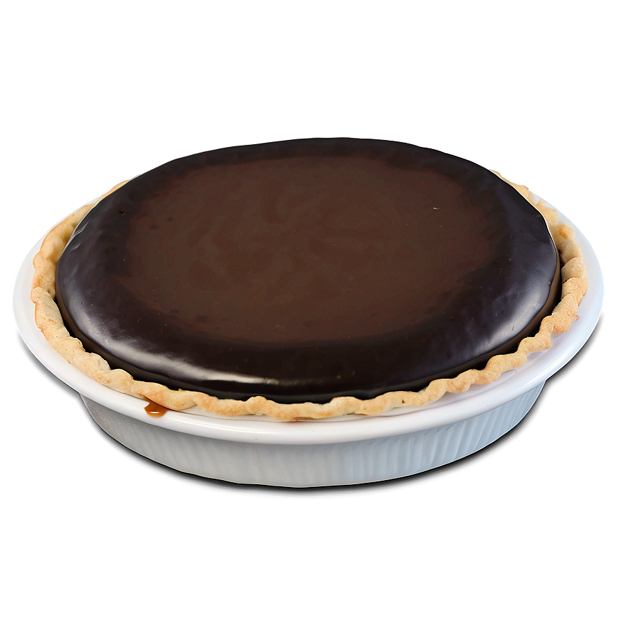 Silky Chocolate Ganache Pie Png 11