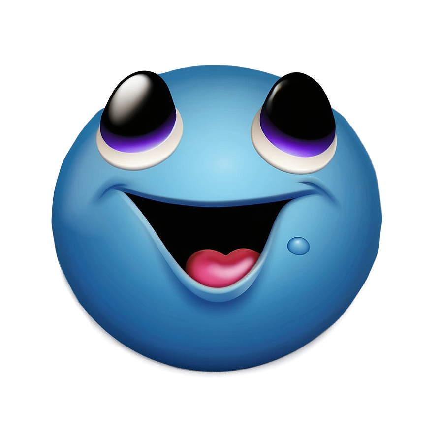 Silly Blue Emoji Png Lqc35