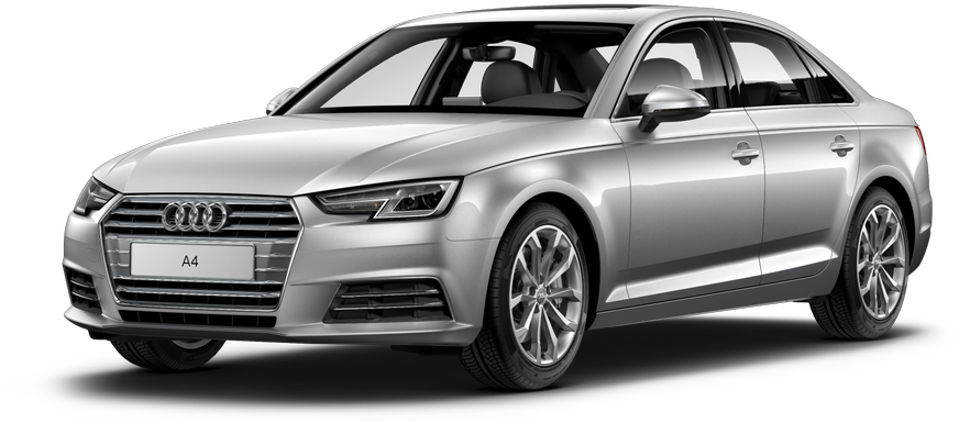 Silver Audi A4 Sedan