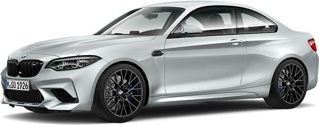 Silver B M W M2 Coupe Side View