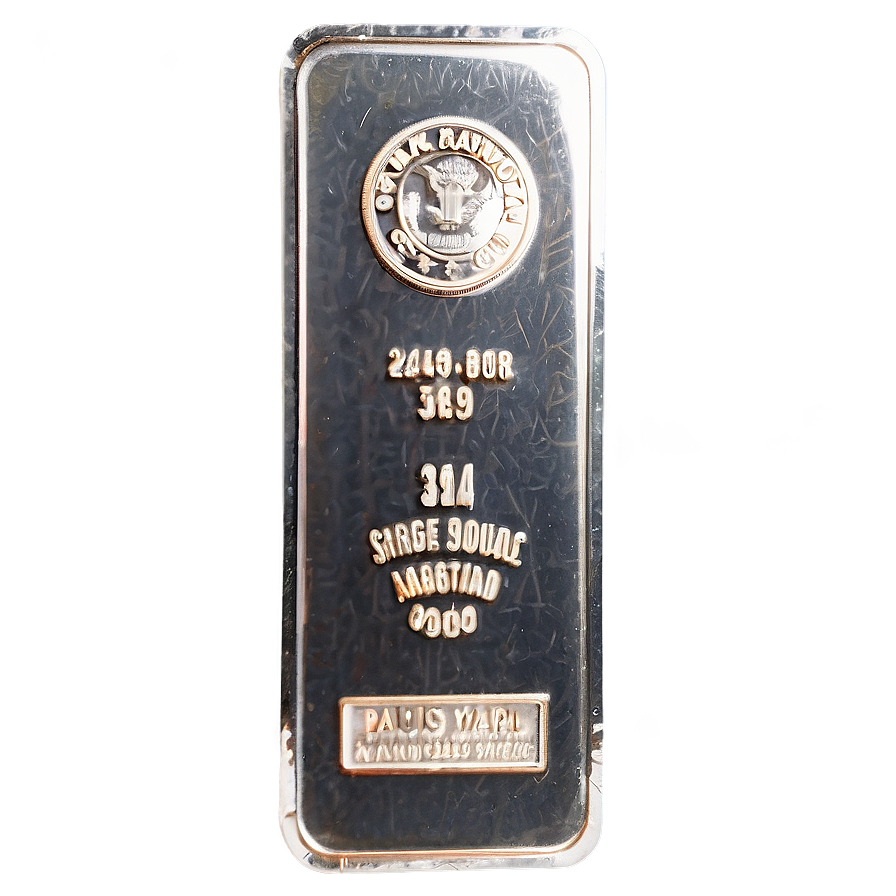 Silver Bar With Serial Number Png 06282024