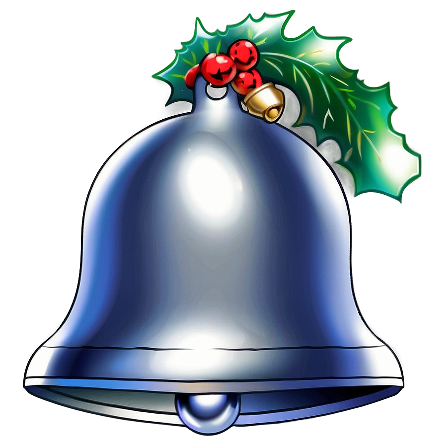 Silver Bell For Christmas Png Kiq