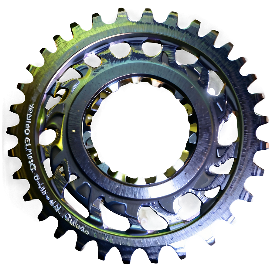 Silver Bicycle Gear Png 06112024