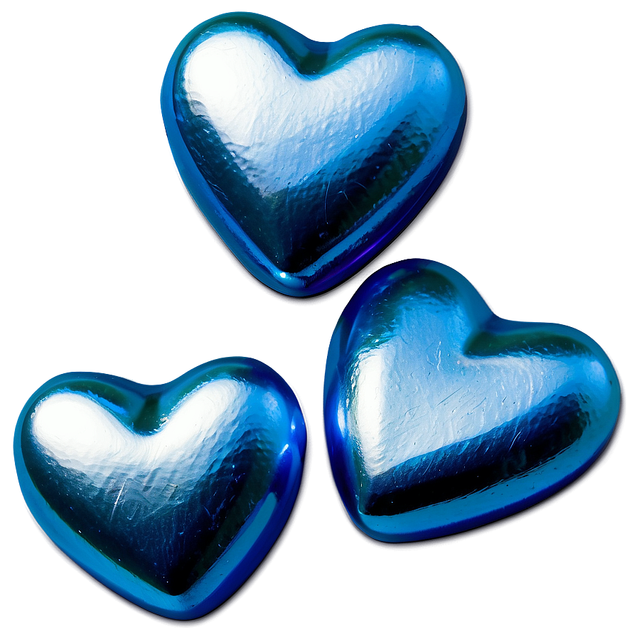 Silver Candy Hearts Png 64