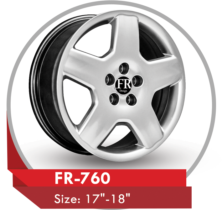 Silver Car Wheel F R760 Design