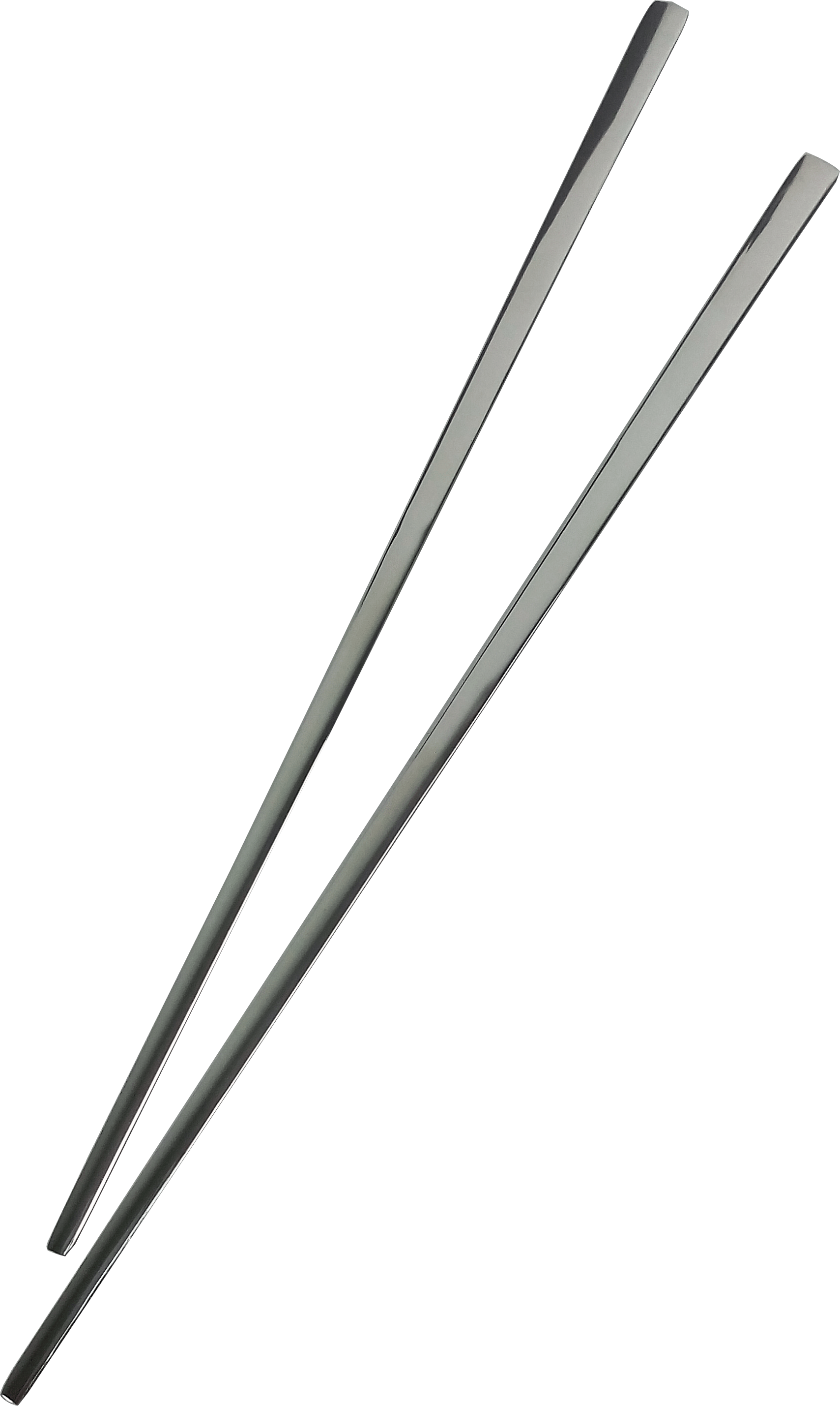 Silver Chopsticks Angled View