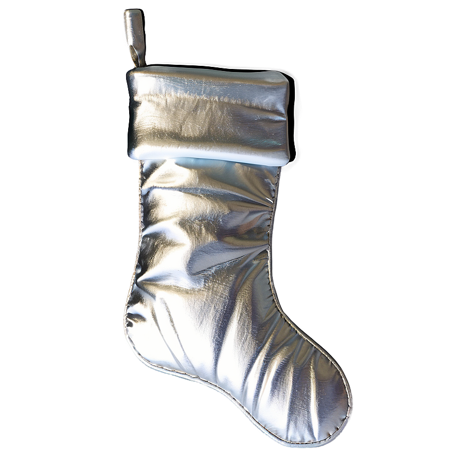 Silver Christmas Stocking Png Aiw19