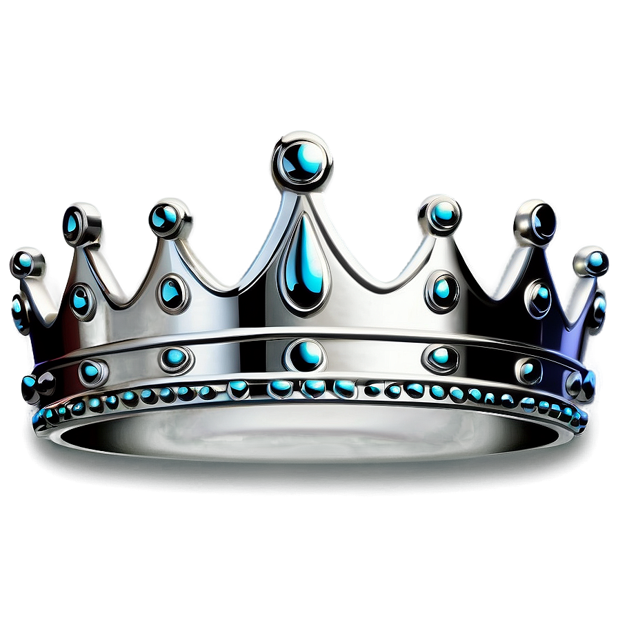 Silver Crown Design Png 04302024