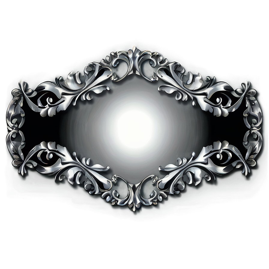 Silver Decorative Line Png 6