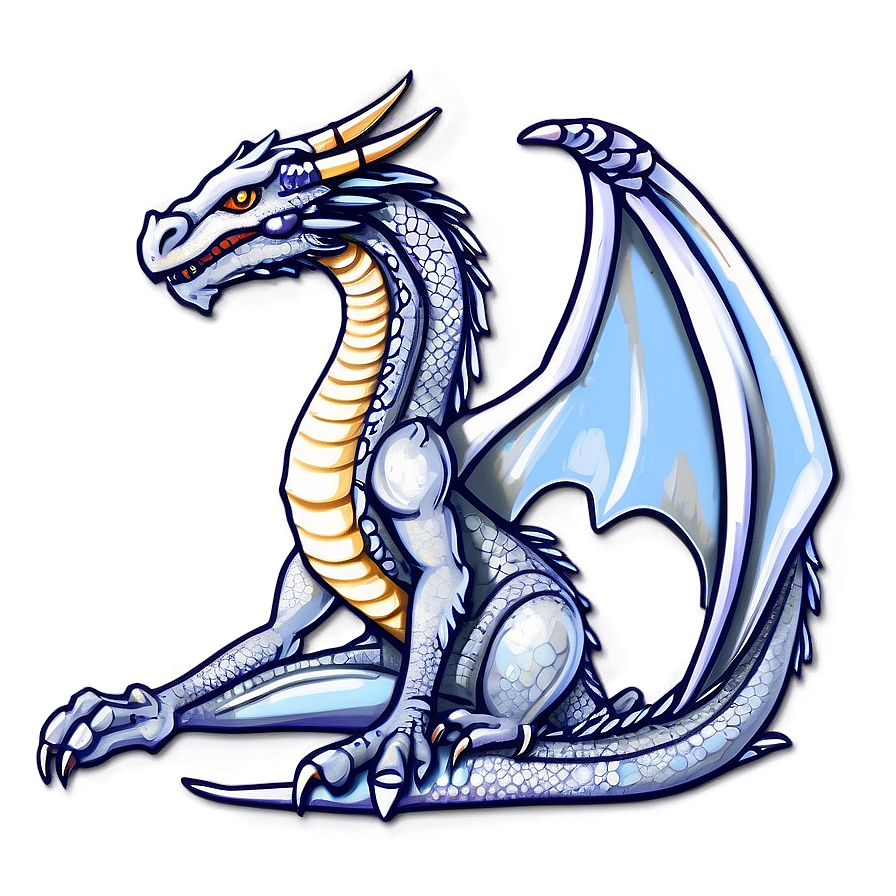 Silver Dragon Mythical Png Jnq77