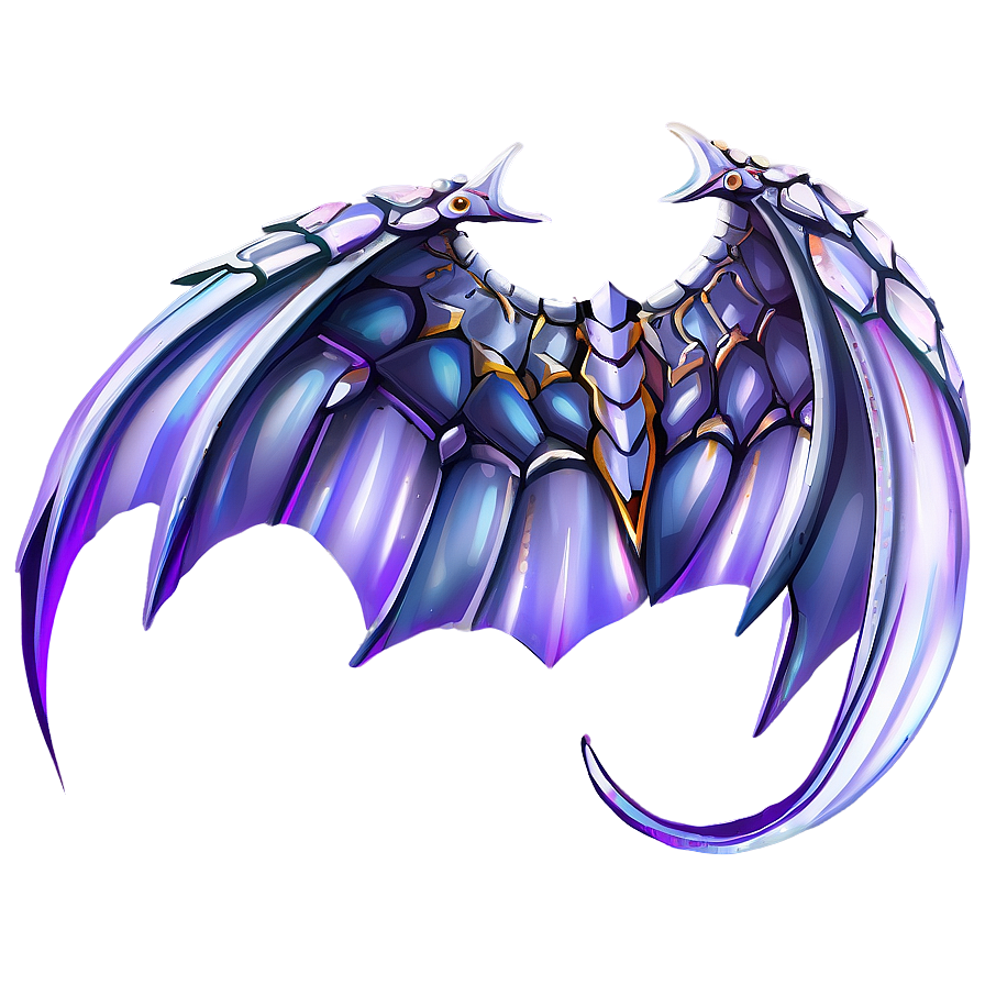 Silver Dragon Wings Art Png 06122024