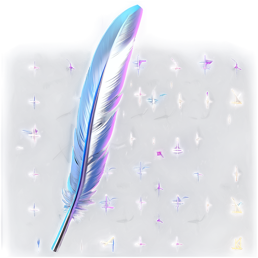 Silver Feather Pen Png Dxe