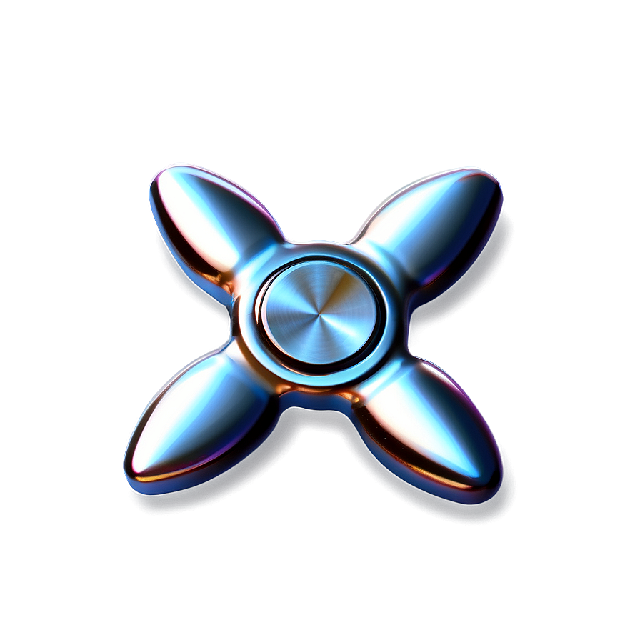 Silver Fidget Spinner Png 6