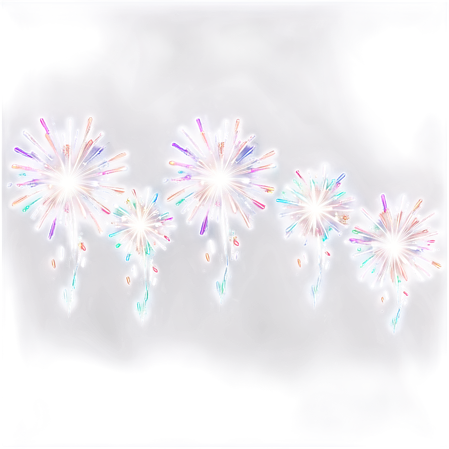 Silver Fireworks Sparkle Png Rpf33