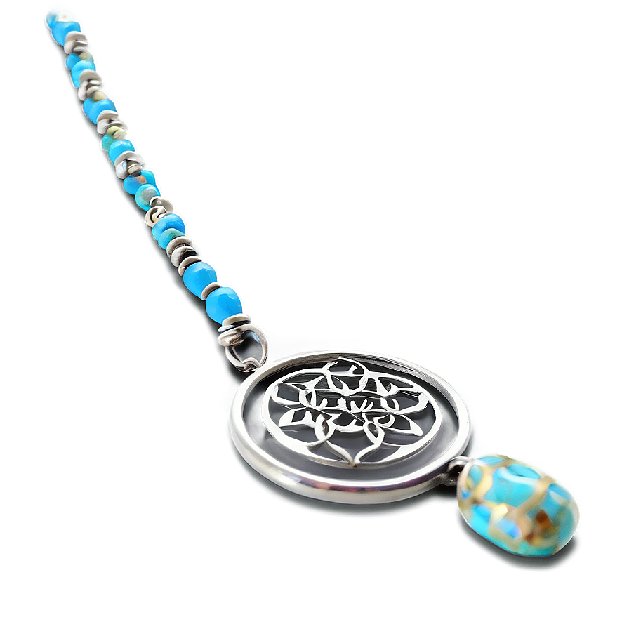 Silver Flower Of Life Amulet Png 12