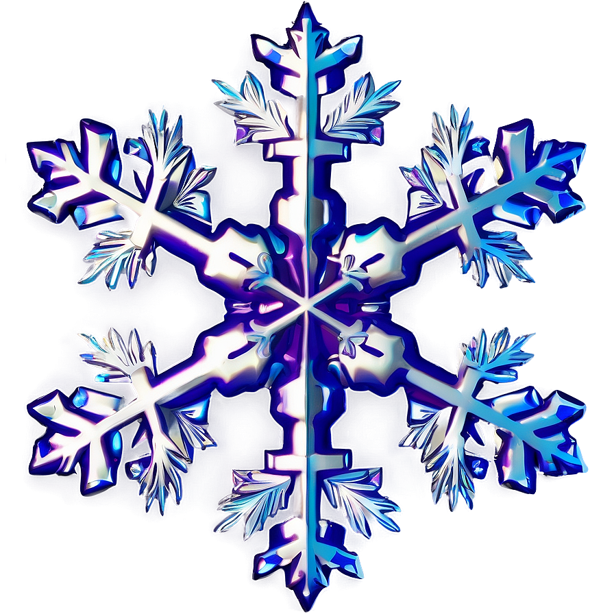 Silver Foil Snowflake Png 13