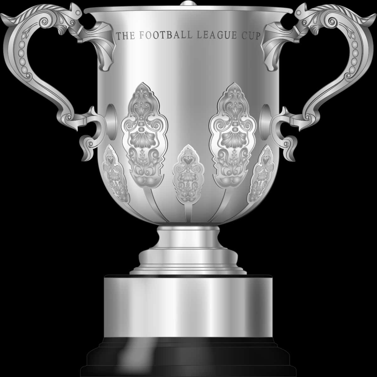 Silver Football League Cup Trophy