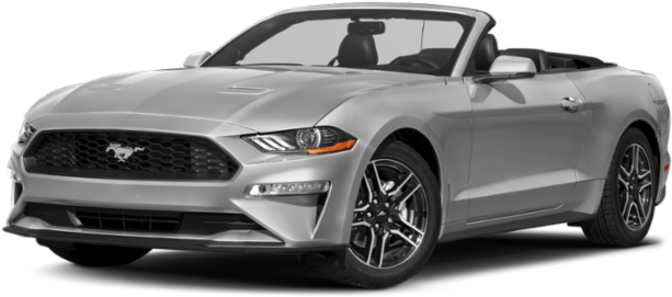 Silver Ford Mustang Convertible