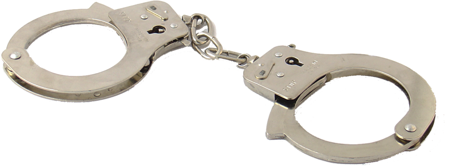 Silver Handcuffs Transparent Background