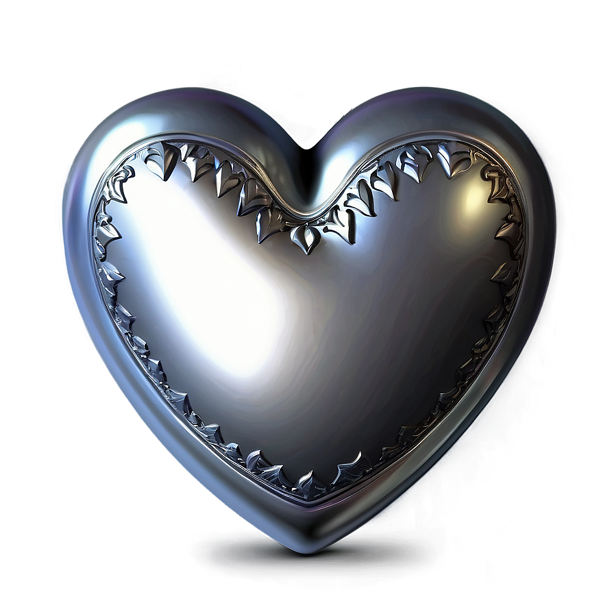 Silver Heart Background Png Tiv