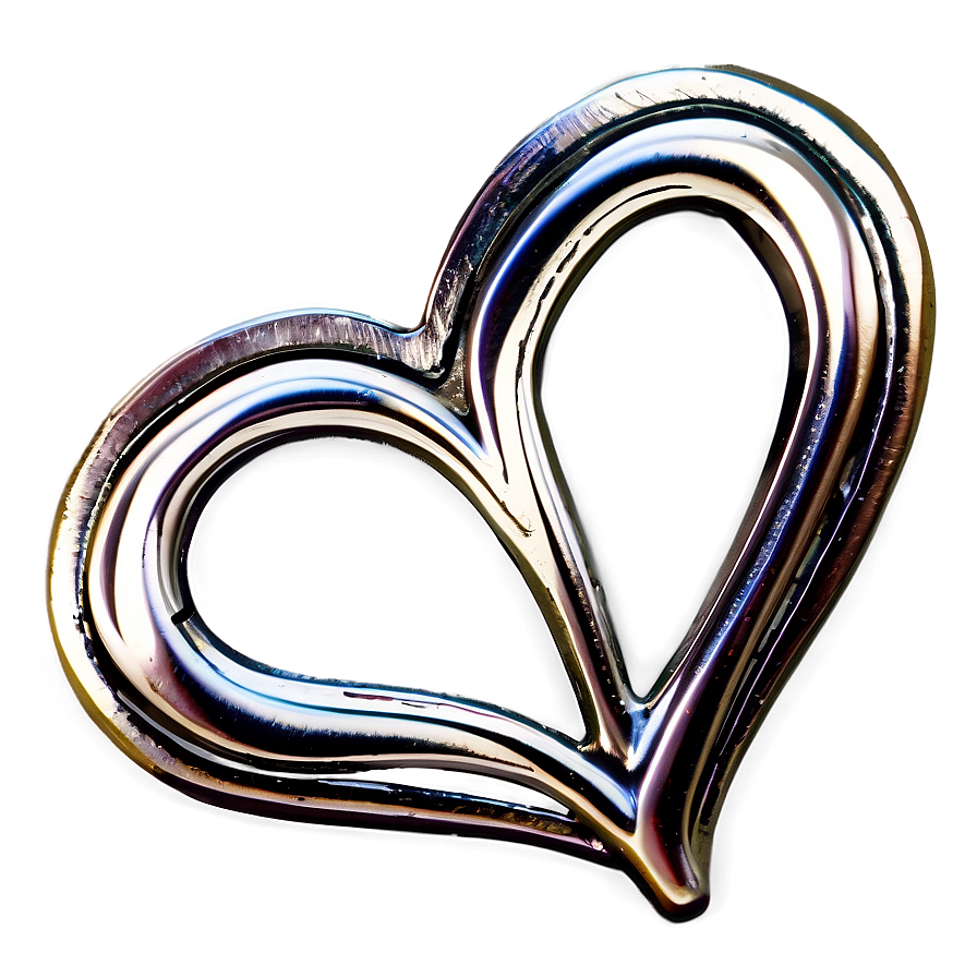 Silver Heart Brooch Png 06282024