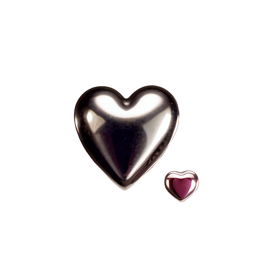 Silver Heart Brooch Png 06282024